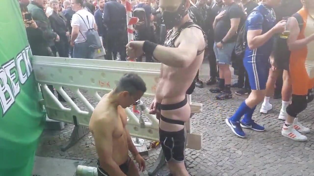 Degeneracy public sex in open street party