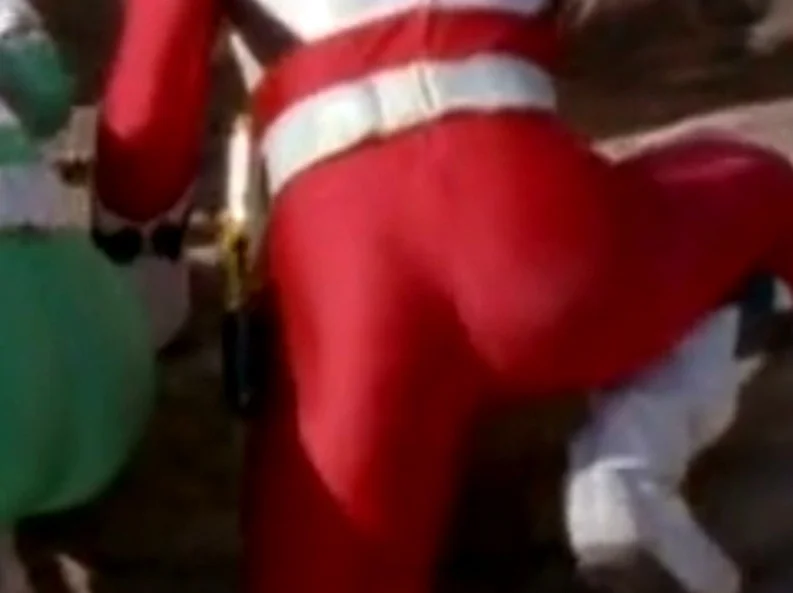 Power Rangers 16 Red Galaxy Rangers Sexy Ass And Bulge 