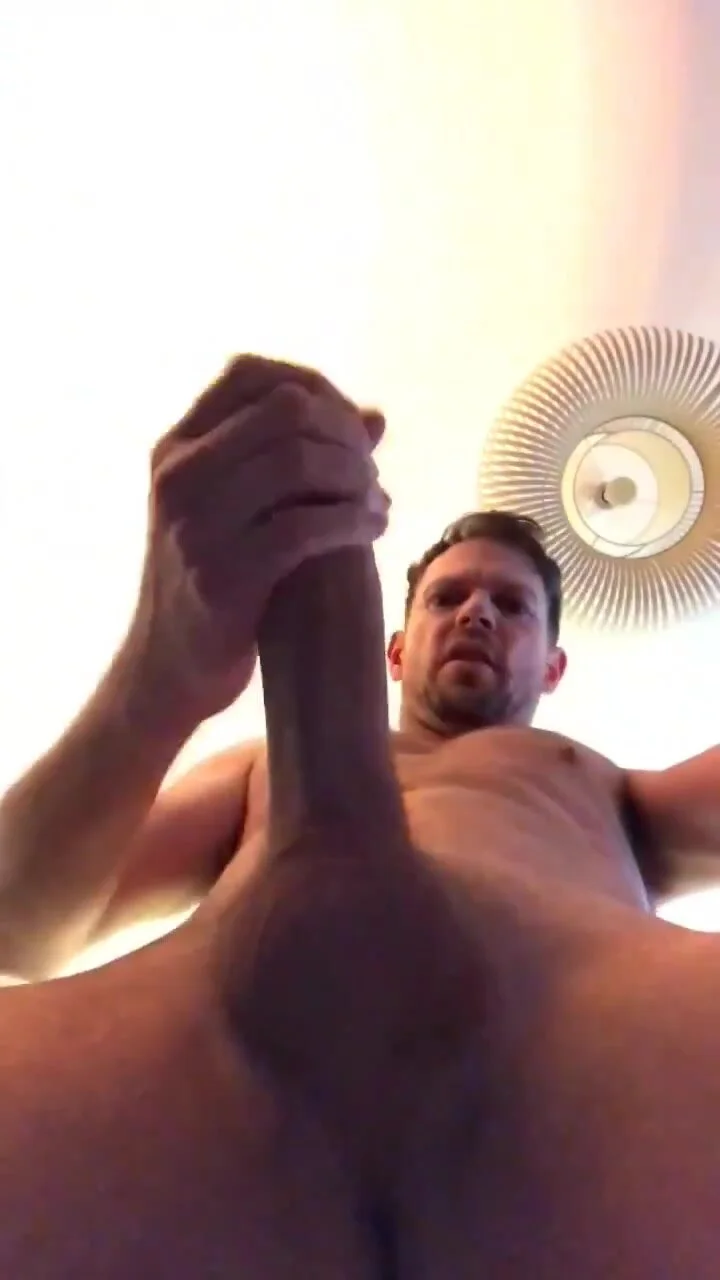 Cumming on phone