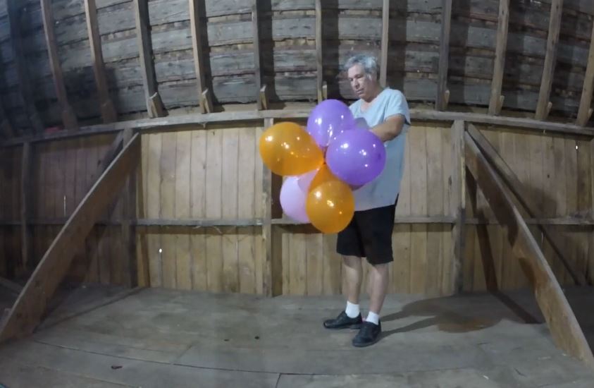 DADDY BUSTS A BALLOON CLUSTER