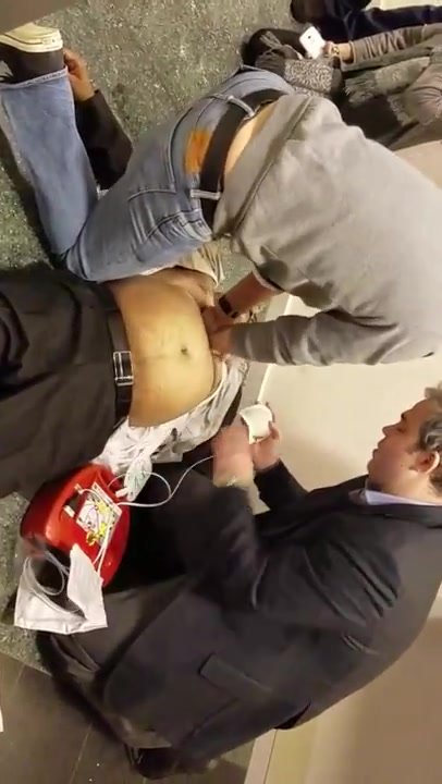 Heart attack man gets cpr