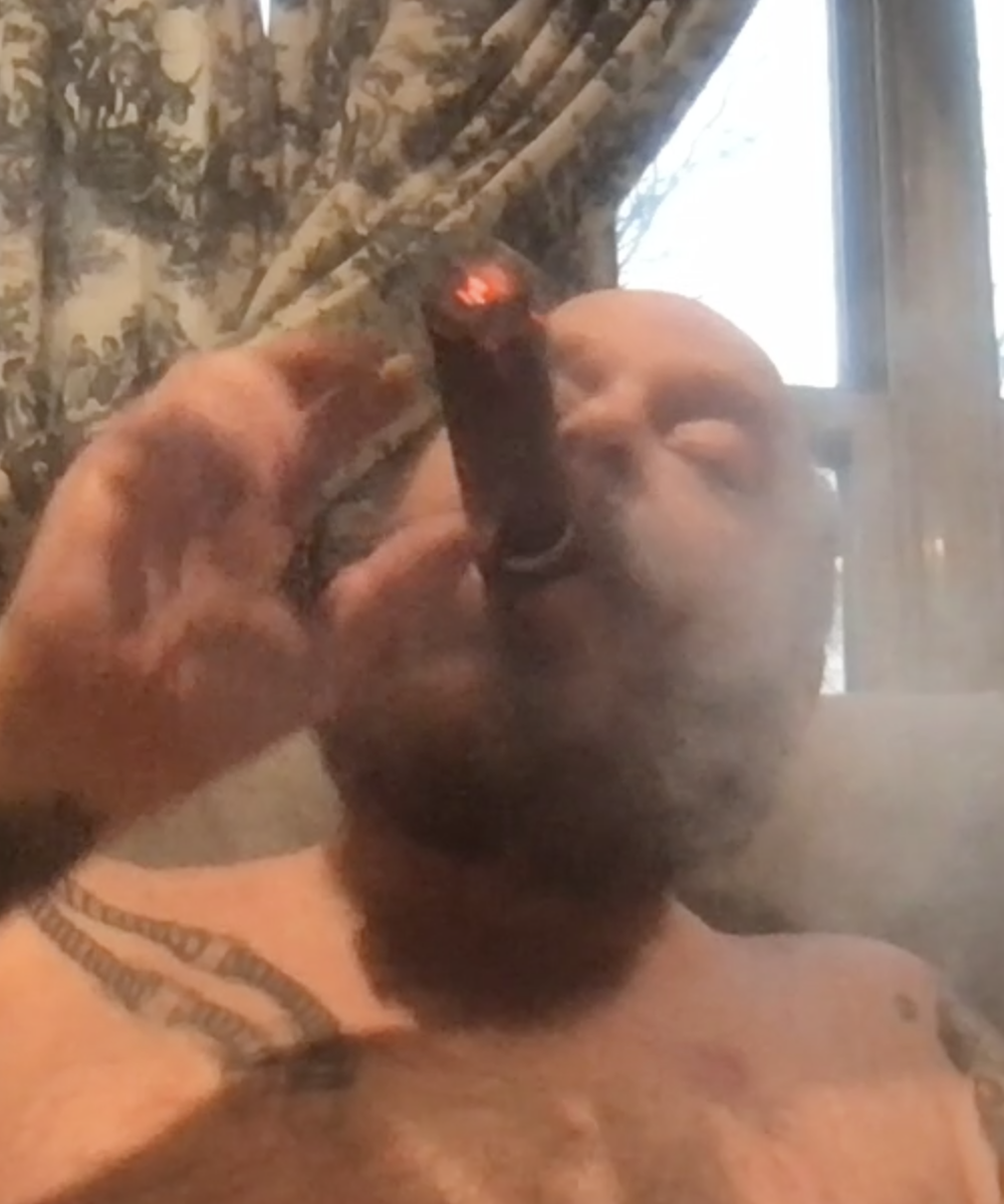 Nip pull with cigar