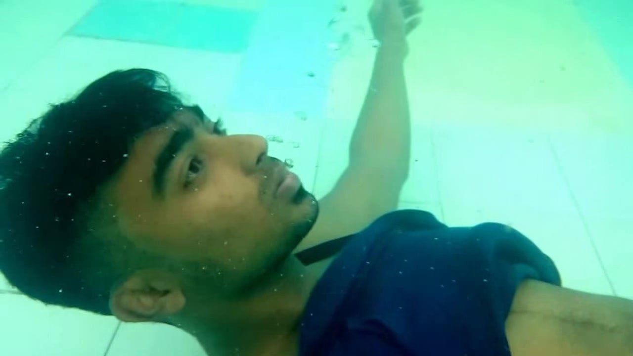 Underwater barefaced indian drowning