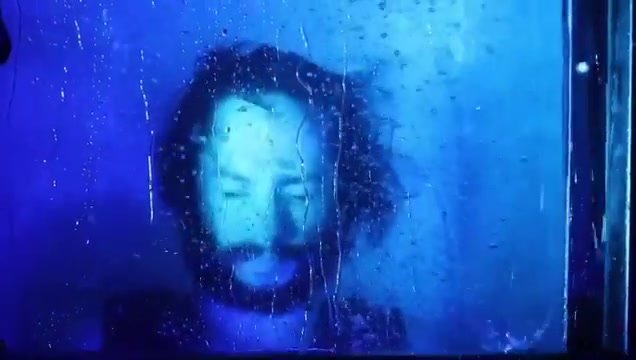 Bearded hottie drowning underwater in water tank