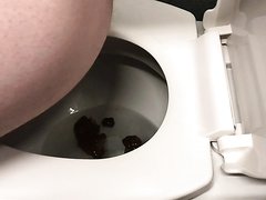 White girls pooping