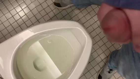 Jerking off in school bathroom
