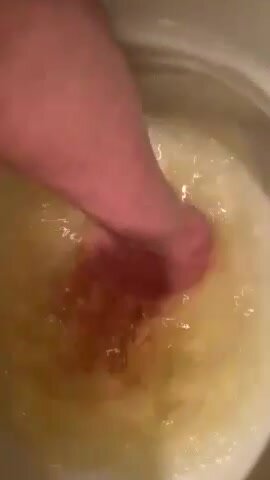 Hand in old piss