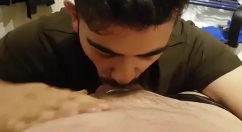 hot bearded guy licks sucks and rims