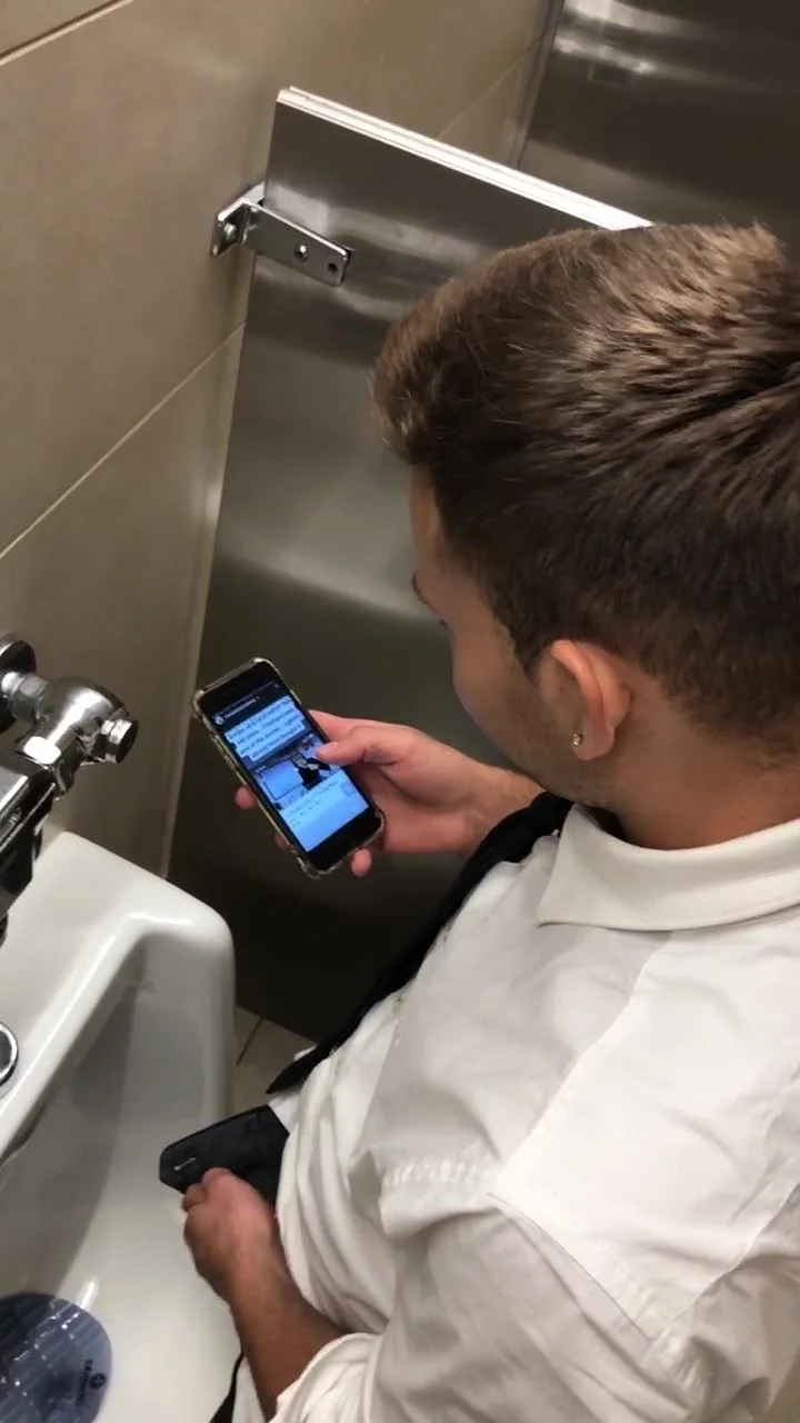 Jerking off Urinal Spy - video 55 pic