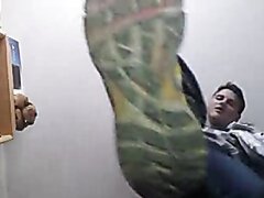 Stomped by teen feet