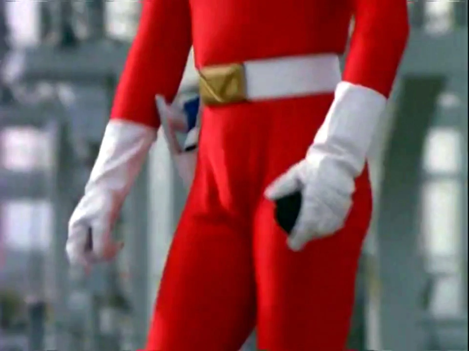 Power Rangers 29 - Red Space Ranger's Huge Bulge 1 - ThisVid.com