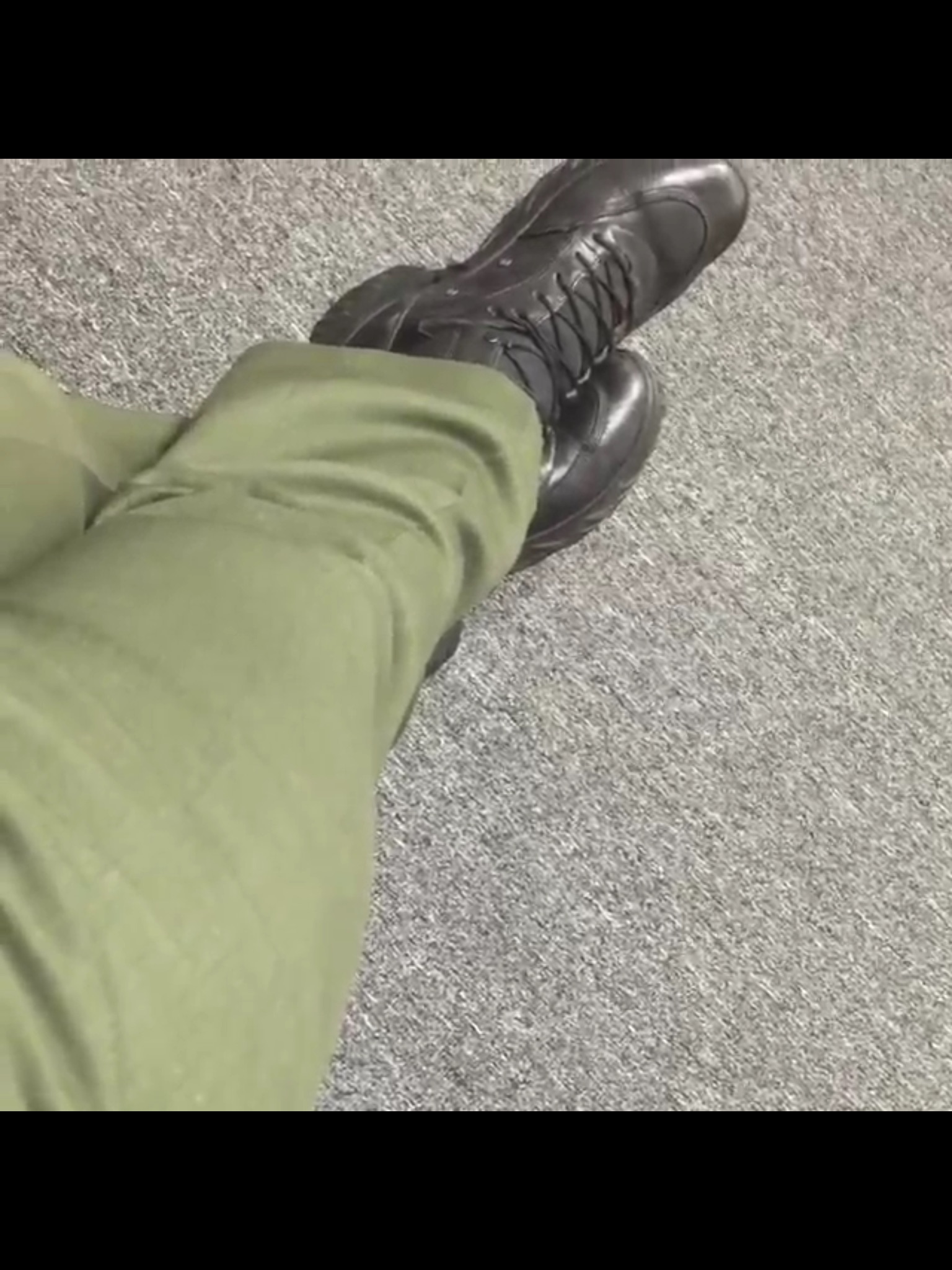 Candid Video Cop's Boots