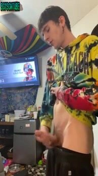 First jerk and cum in weeks on webcam