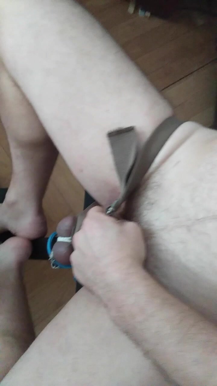 Two guys work with my balls