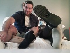 Verbal socks and feet full 8 min video follow twitter @tedsmith0125