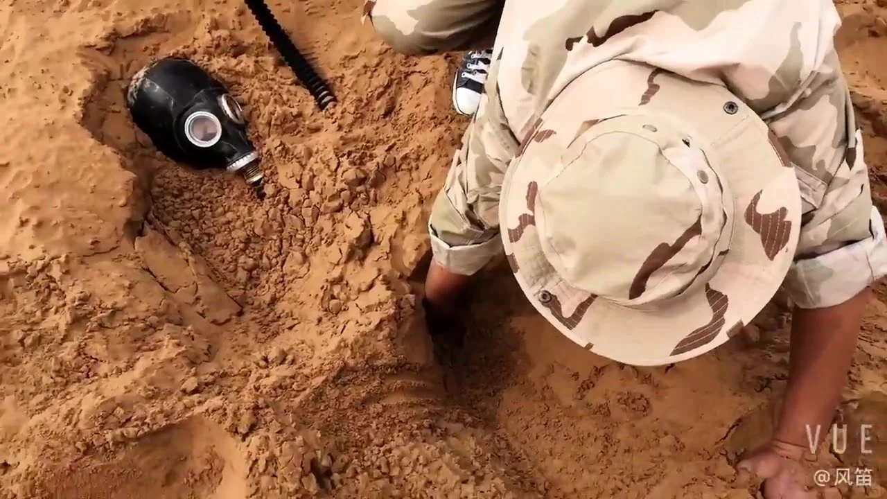 Buried Slave In The Sand Got Teased