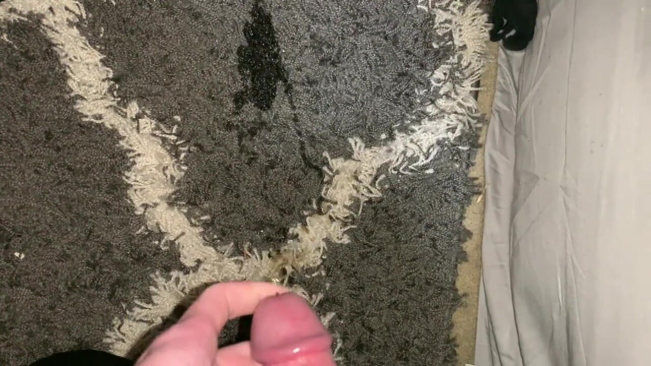 A little piss and cum on my carpet