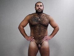 Hairy Muscle Bear Asshole Close-Up