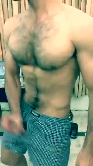 Indian guy teasing and cumshot