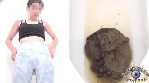 Japanese girl pooping at Yoga school