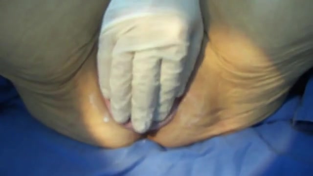 Prolapsed mature vagina played with by husband