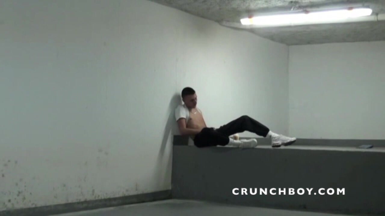 FRENCH TWINKS SEXY USED BY BAD BOY IN SNEAKER IN PUBLIC PARKING FOR CRUNCHB