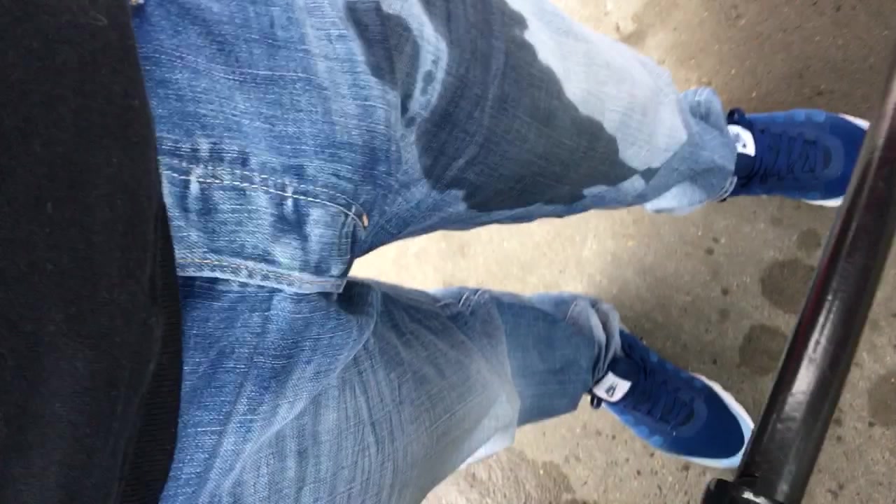 Pissing my jeans at the gas station.