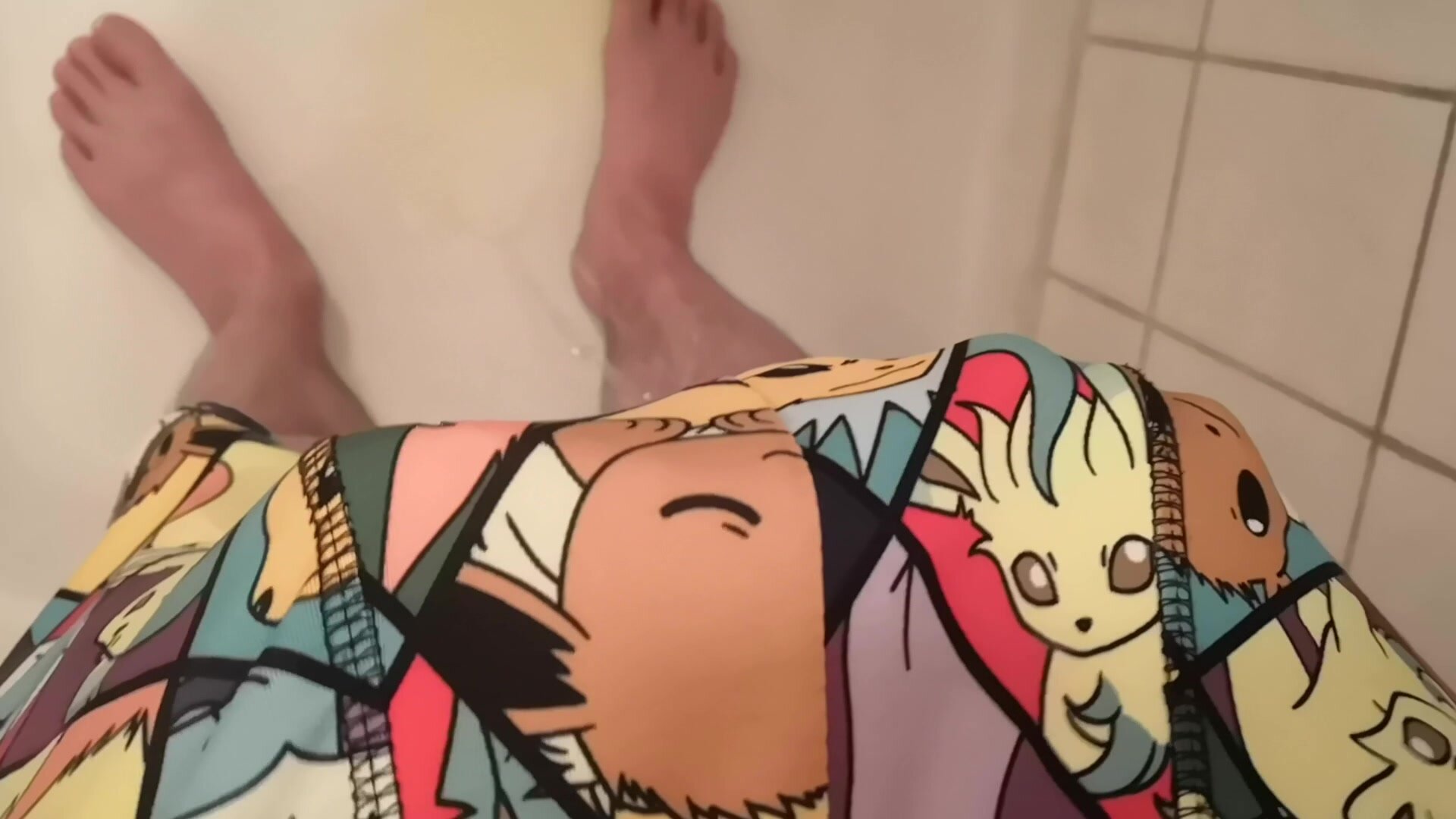 (old video) Pissing small plushies in undies