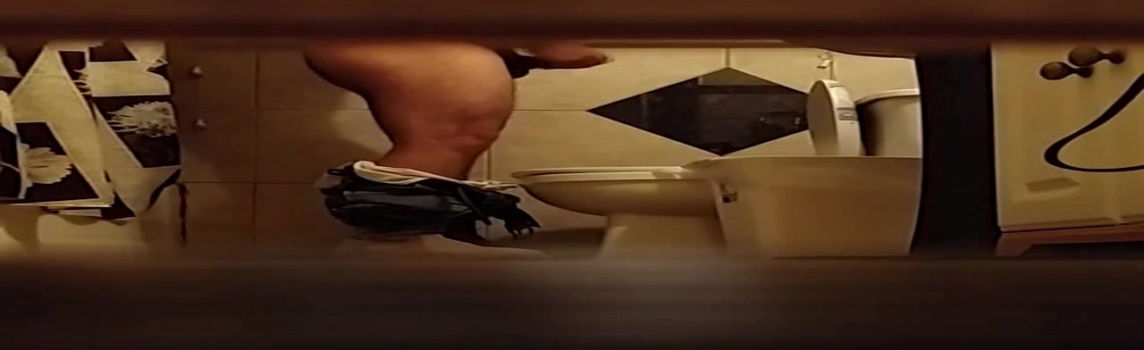 Caught Uncle JO in Bathroom