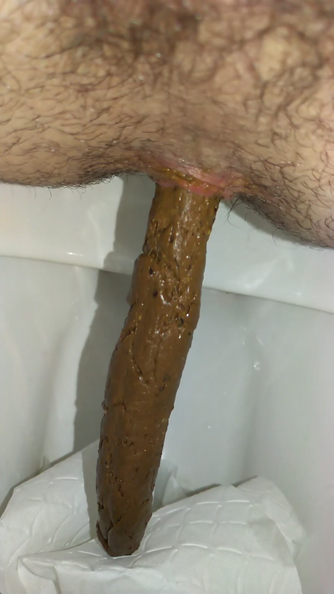 Me pooping on toilet - video 2