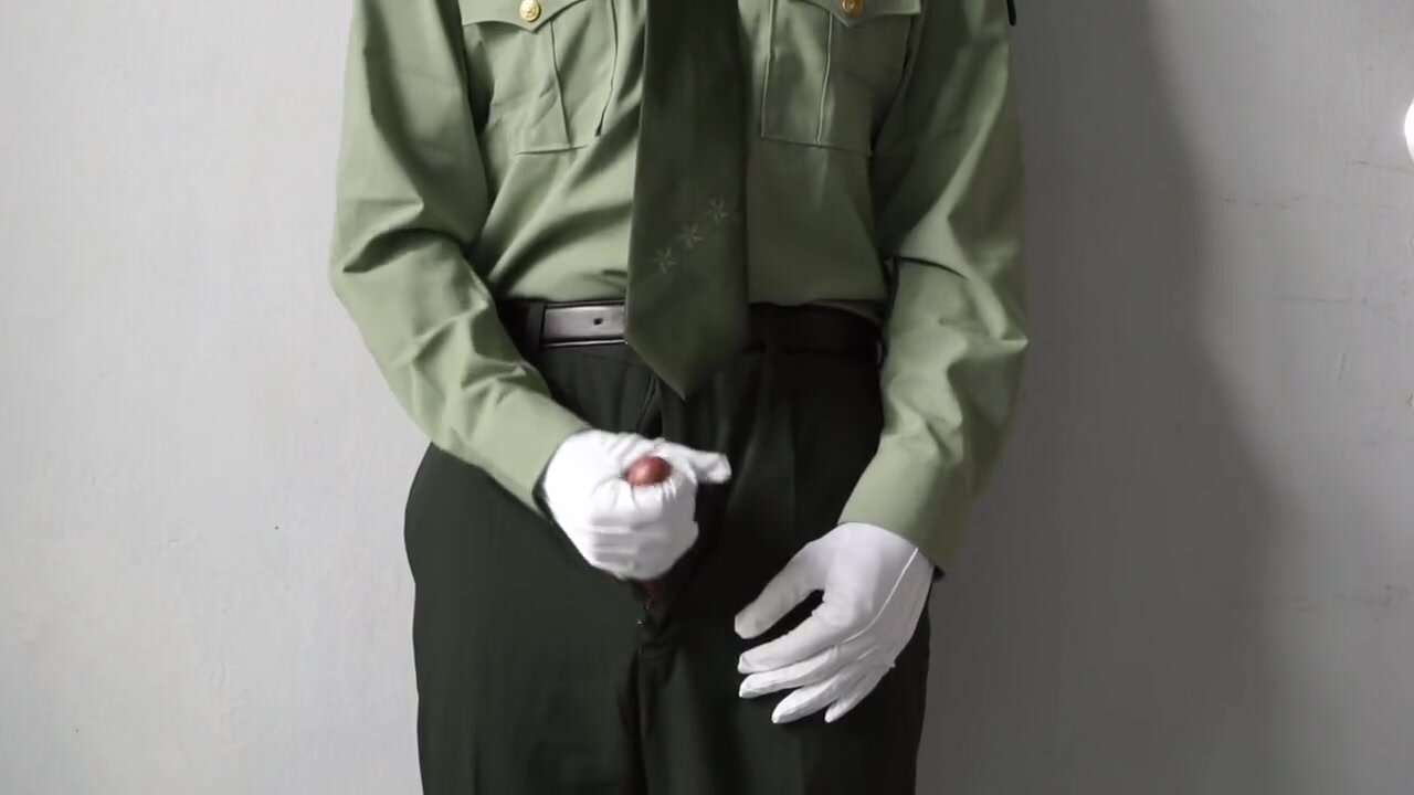 Army  Jack off and Cum
