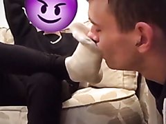 Rank stinky sock sniffing and worship