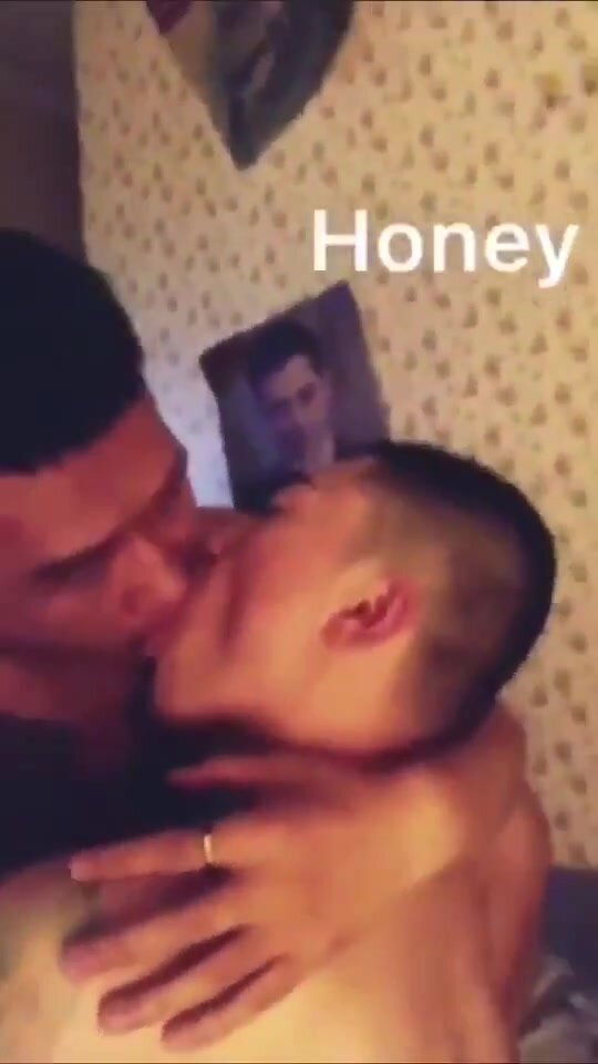 Gay Asian couple make out