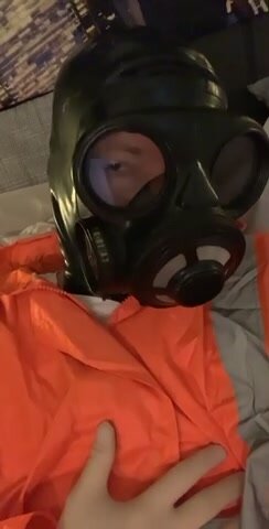 Gasmask and hivis gear