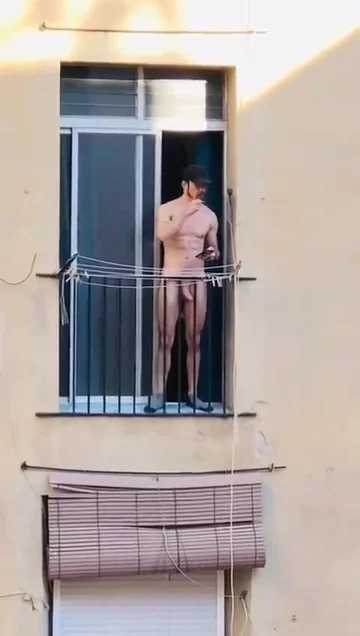 voyeur neighbour balcony flashing