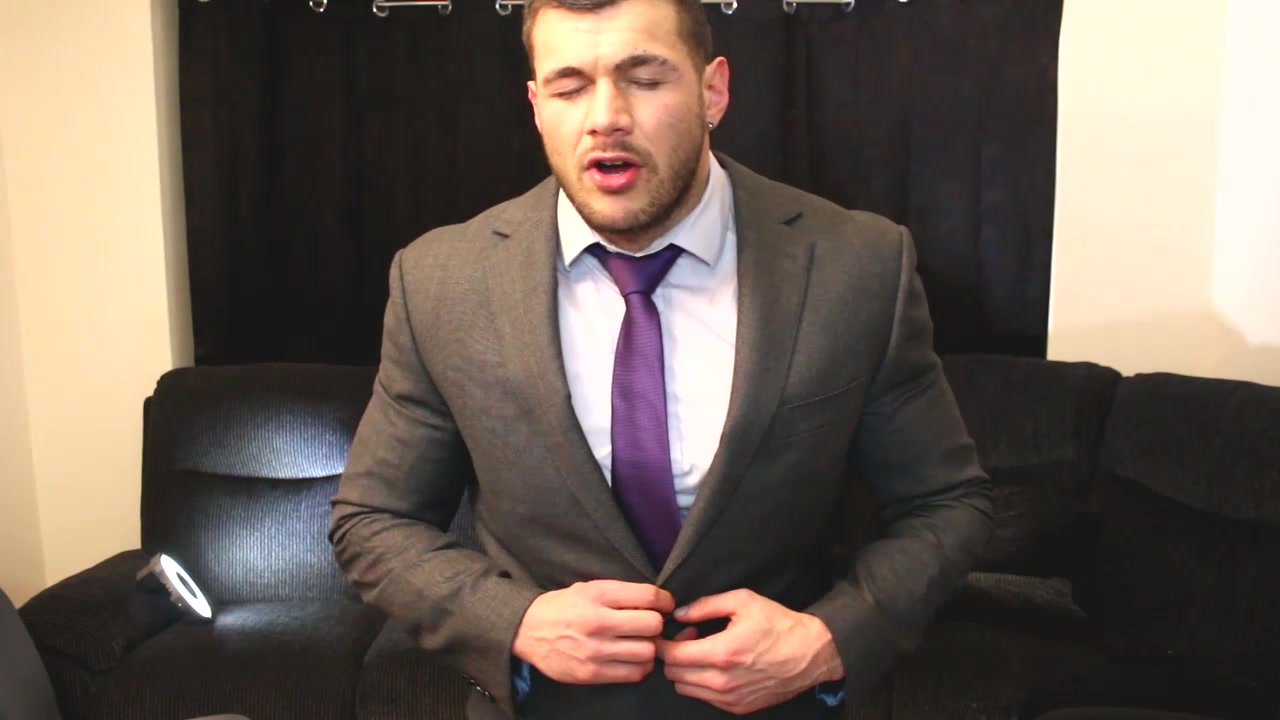 Sexy Cumshot In A Sexy Suit Jacket