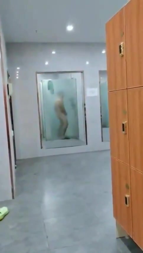 Caught In Gym Shower Mirror