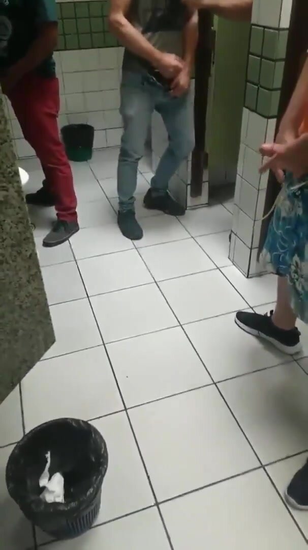Guys at the restroom