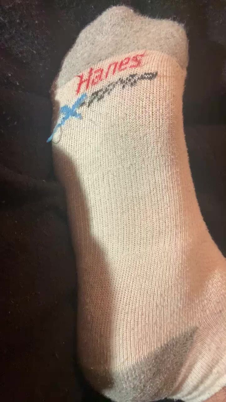 18year old dirty sock and bare feet