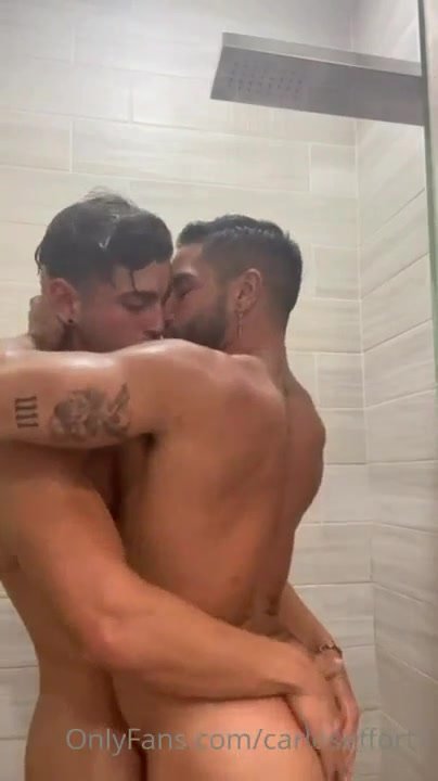 GREAT CARLOS WITH FRIEND IN SHOWER