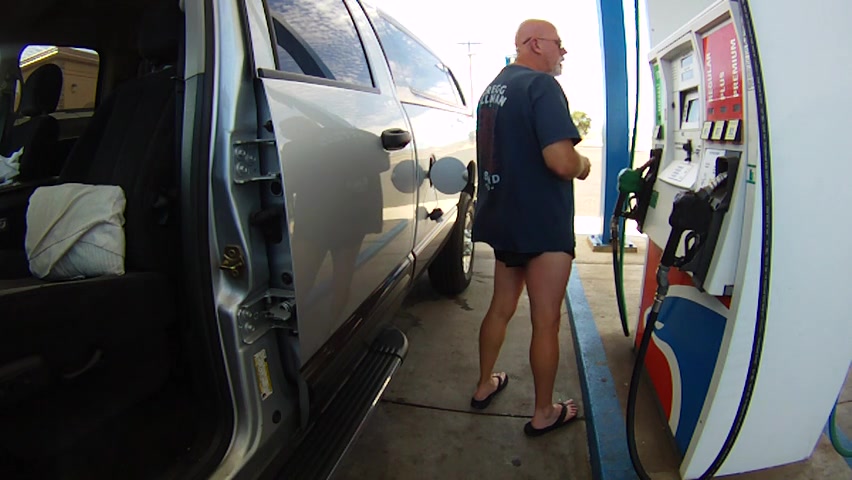 pumping gas