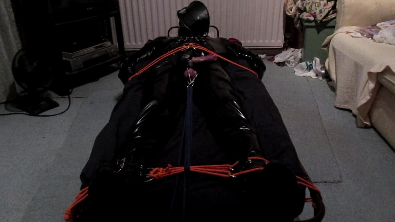 Rubbermuff Relaxing with a Rebreather Bag, and then teased