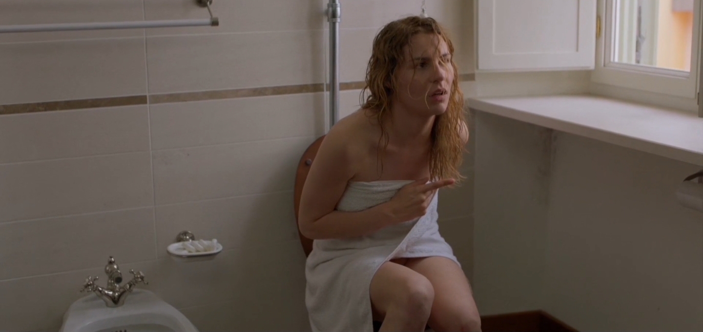 Hot girl toilet diarrhea farting scene - video 4