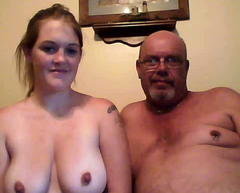 Pregnant girl rides her friend's fat dad on webcam