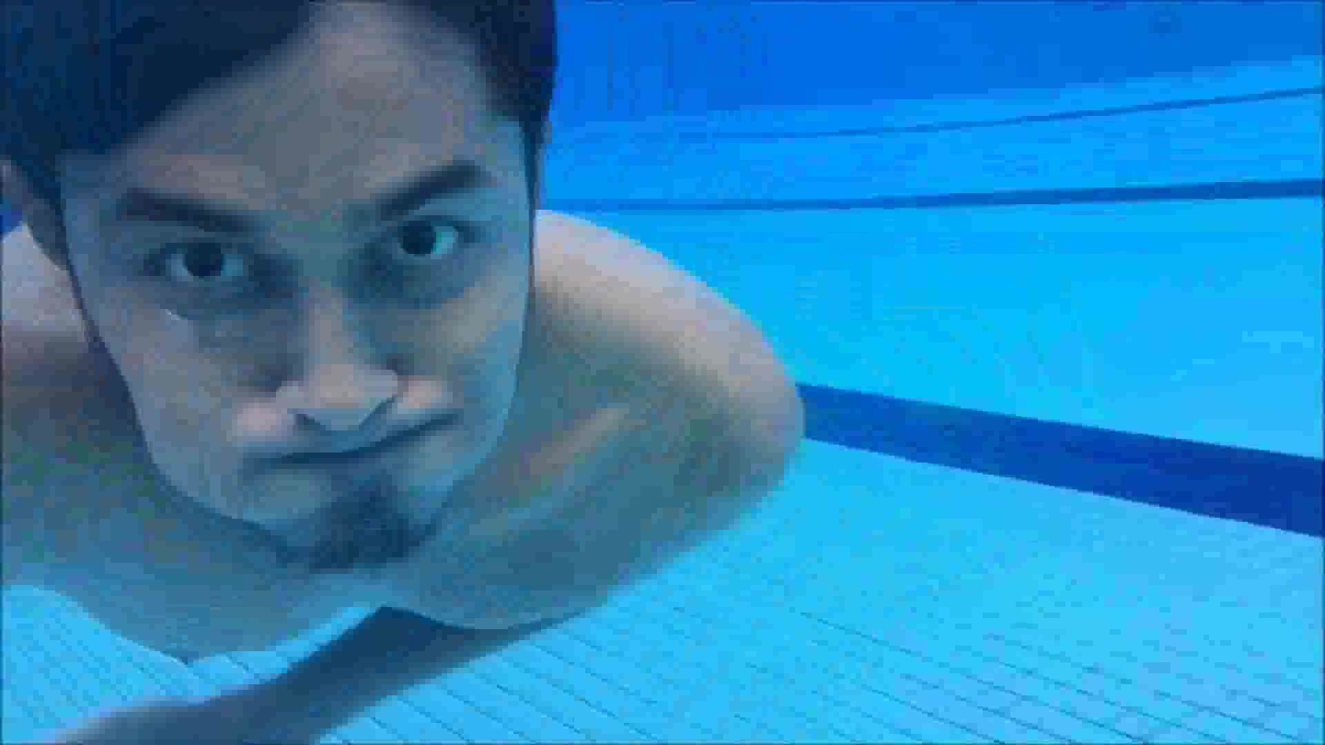 Barefaced indian swimming underwater