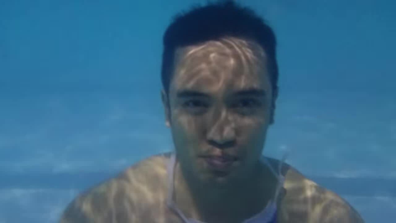 Underwater barefaced static breathold - video 4
