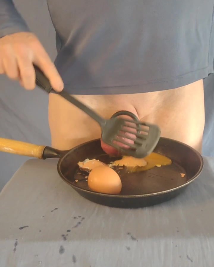 Making my eggs into an omelette
