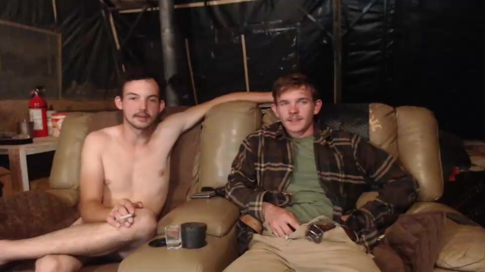 Young hippies suck and stroke on cam