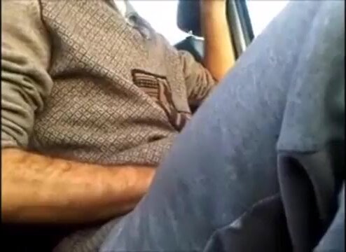 Two horny guys have sex at a cruising parking place on the highway - video 2