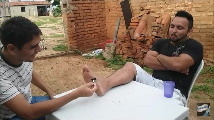 Male feet tickle - video 4